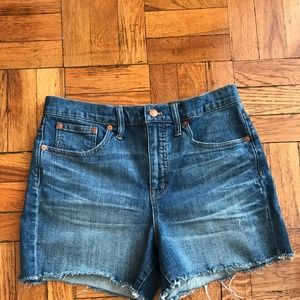 Madewell High-Rise Denim Boyshorts Glenoaks Wash